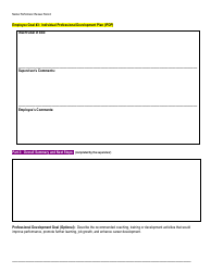 Performance Review Form for Non-supervisory Staff (Dys Instructional Coaches) - Ohio, Page 3