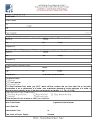 Prevailing Wage Complaint Form - Metropolitan Sewer District of Greater Cincinnati, Ohio, Page 2