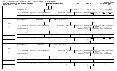 Document preview: Form AC2686 Report of Abandoned Property Template - New York