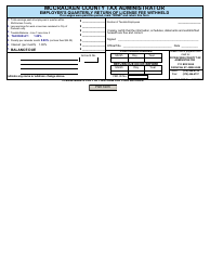 Document preview: Form OCC-3PT Employer's Quarterly Return of License Fee Withheld - McCracken County, Kentucky