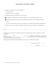 Form SC-610-044 Quarterly Report Form - Washington, Page 2