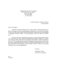 Application for Reinstatement of Limited Liability Limited Partnership - Delaware, Page 3