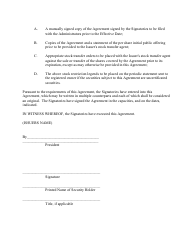 Model Promotional Shares Lock-In Agreement Form - Class B Issuer, Page 4