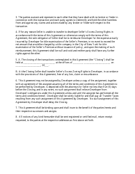 &quot;Purchase Agreement Template - Air Rights&quot; - New York, Page 3