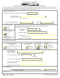 Document preview: Form 2231 Fastart Direct Deposit Form