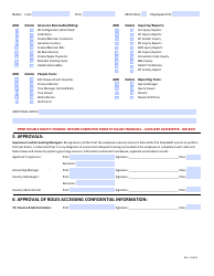 Auxiliary Financials Access Request Form - California State University Northridge, Page 2