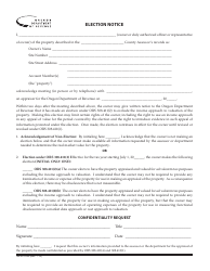 Document preview: Form 150-301-020 Election Notice - Oregon