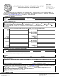 Document preview: Application for Denver Sales, Use, Lodger's Tax License and/or Occupational Tax Registration - City and County of Denver, Colorado