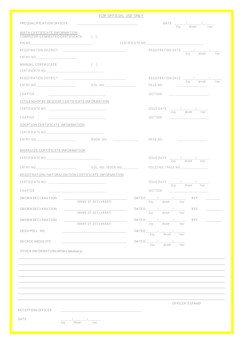 Application Form for Trinidad and Tobago Passport Infant / Child (For a Child Under 16 Years) - Trinidad and Tobago, Page 4