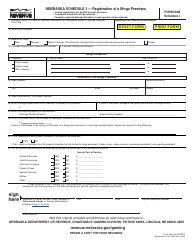 Document preview: Form 50B Schedule I Registration of a Bingo Premises - Nebraska