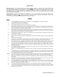 GSA Form 3625 &quot;Confined Space Entry Permit&quot;, Page 2
