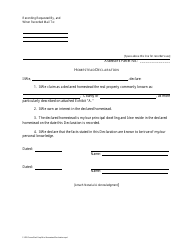 Document preview: Homestead Declaration Form