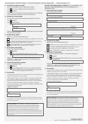 Form 4899 ES Financial Assistance Scheme Application - Alcohol Ignition Interlock Program - Queensland, Australia, Page 2