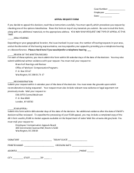 Document preview: Owcp Appeal Request Form