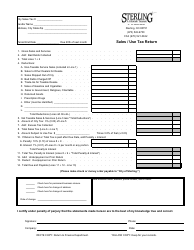 Document preview: Sales / Use Tax Return Form - City of Sterling, Colorado