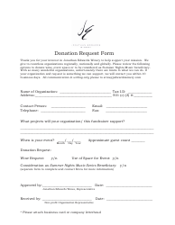 Document preview: Donation Request Form - Jonathan Edwards Winery