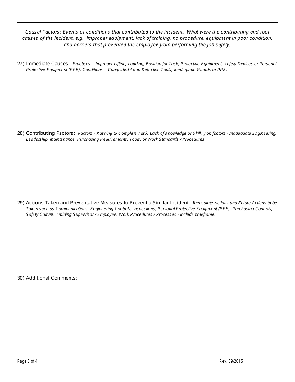 Supervisors First Report of Injury - Nc State University - North Carolina, Page 3