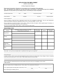 Application for Employment - Lines