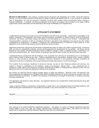 Application for Employment - Lines, Page 4