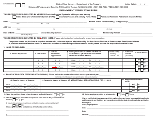 Document preview: Form EP-0233-0415 Employment Verification Form - New Jersey