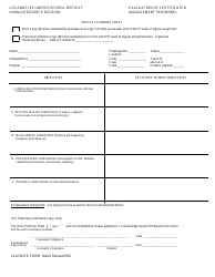 Initial Planning Sheet Template - Los Angeles Unified School District