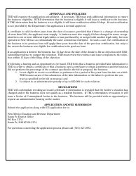 Form ASD-22238 Application for Resident Business Certification - New Mexico, Page 4