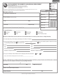 State Form 45982 &quot;Status Report for Domestic (Household) Employment&quot; - Indiana