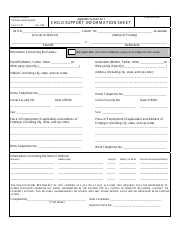 Document preview: Form CS-47 Child Support Information Sheet - Alabama