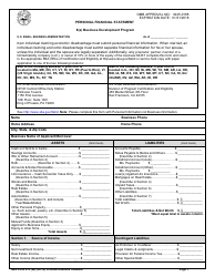 SBA Form 413 (8A) Personal Financial Statement
