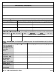 SBA Form 413 (8A) Personal Financial Statement, Page 2