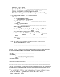 &quot;Fraud Reporting Form for Unemployment Insurance Benefits&quot; - Louisiana, Page 2