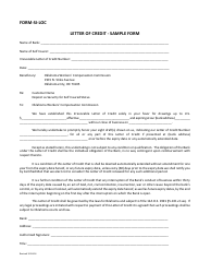 Document preview: Form SI-LOC Letter of Credit - Sample Form - Oklahoma