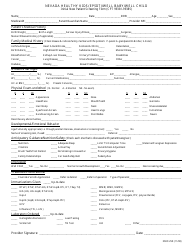 Document preview: Form NMO25D Nevada Healthy Kids (Epsdt)/Well Baby/ Well Child Initial New Patient Screening Form - Nevada