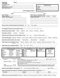 Document preview: Patient Intake Form - Knee Injury
