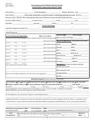 Form CFS431-a Psychotropic Medication Request - Illinois