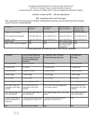 Form WIC-48 Women, Infant and Children (Wic) Special Supplemental Nutrition Program - Louisiana, Page 2