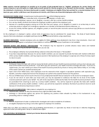 Family and Medical Leave Act Request Form, Page 2