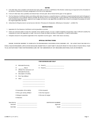 Form A-5088-TC Application for Tax Clearance Certificate - New Jersey, Page 2