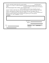 Document preview: Property Resale Certificate Template - Nevada