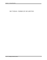 Sample Section 8 - Forms of Securities - Gujarat, India