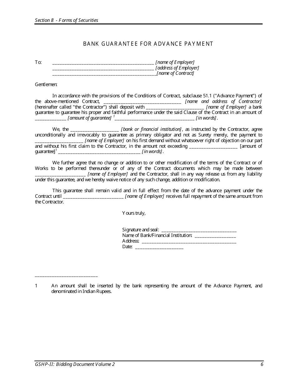 Sample Section 8 - Forms of Securities - Gujarat, India, Page 6
