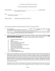 Offer to Purchase Real Estate Form - Chicago, Illinois