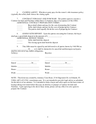 Offer to Purchase Real Estate Form - Orlando, Florida, Page 2