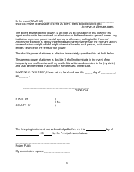 General Durable Power of Attorney Form, Page 3