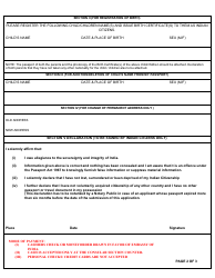 Application for Miscellaneous Services - Embassy of India - Washington, D.C., Page 2