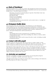 Master Slave Consensual Real Slavery Contract Template, Page 4