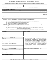 Form 02- 093 &quot;Standard Agreement Form for Professional Services&quot; - Alaska
