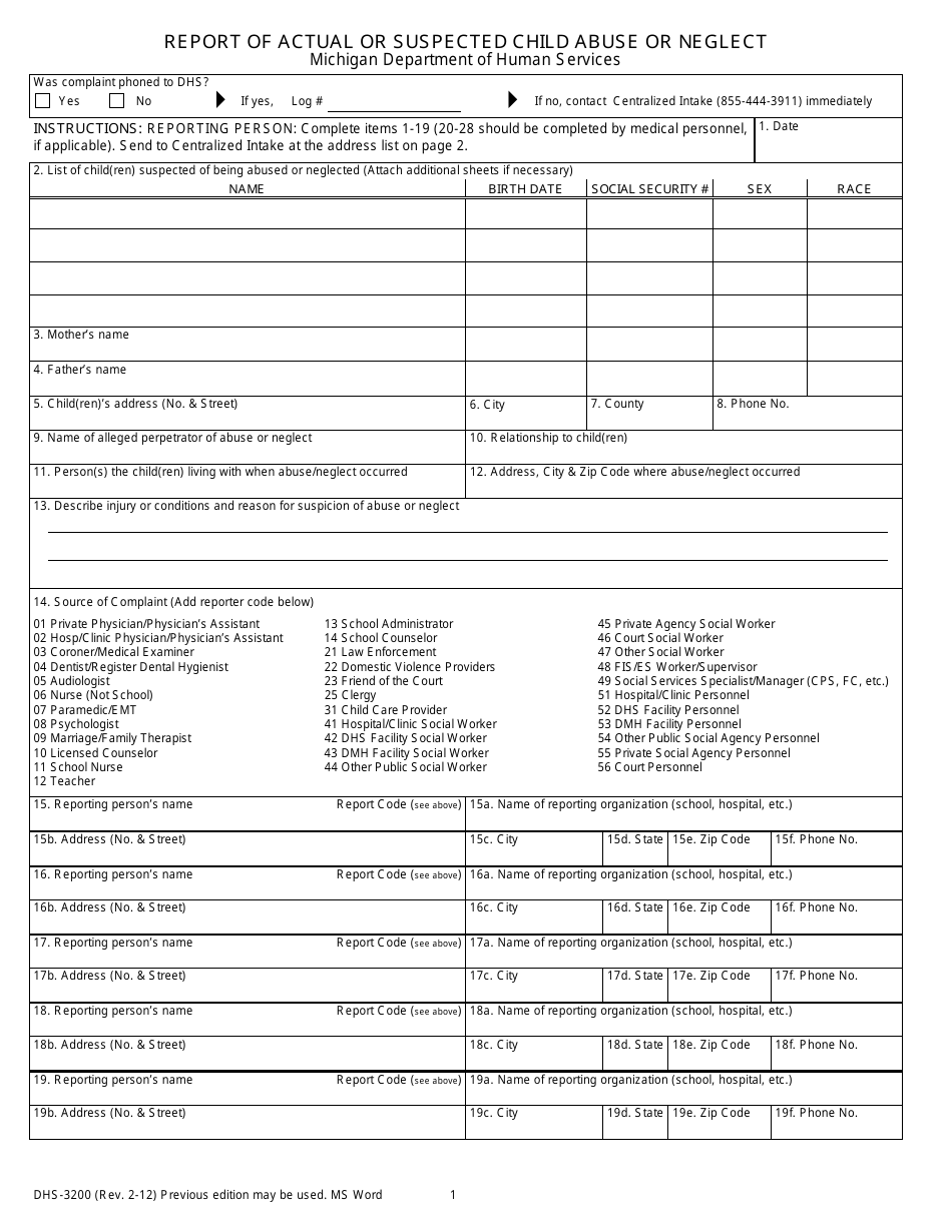 Form Dhs 3200 Fill Out Sign Online And Download Fillable Pdf