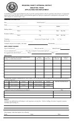 Document preview: Application for Employment - Brazoria County, Texas