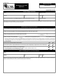 Form R-10609 New Markets Tax Credit Application - Louisiana
